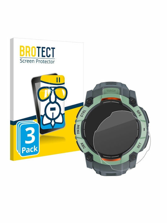 Brotect Airglass Displayschutzfolie für das Garmin Instinct 3 45mm 3Stück