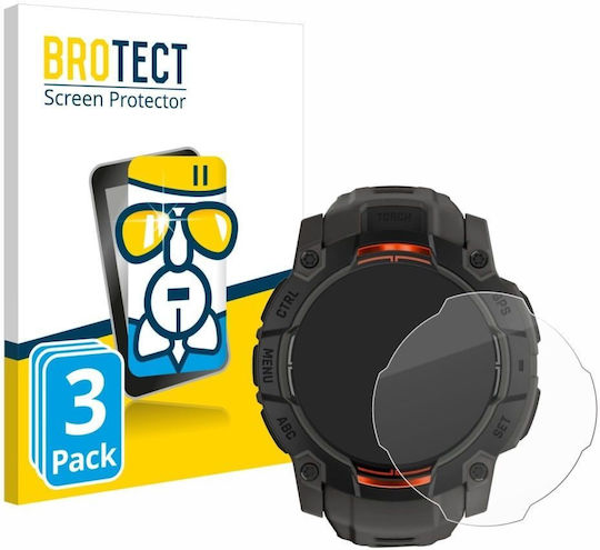 Brotect Airglass Screen Protector for the Garmin Instinct 3 45mm 3pcs