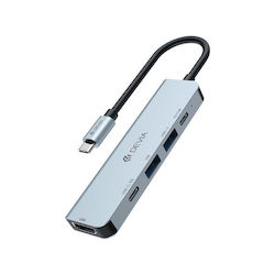 Devia EC702 USB-C Docking Station with HDMI 4K PD Devia EC702 USB-C Docking Station with HDMI 4K PD