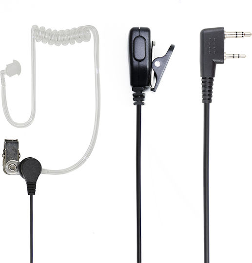 PNI HS84 Earpiece Wireless Transceiver PMR Compatible with Kenwood 2-pin models