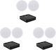 Multiroom Stereo Sound Package 3 Zones 3x Arylic A30+ 6 Inakustik Ambientone R1 Ceiling Speakers