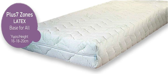 Plus 7 Zones Latex Medium Μονό Ανατομικό Στρώμα Latex 80x200cm με Aloe Vera