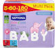 Septona Calm & Care Baby Wipes without Alcohol & Parabens 3x60pcs