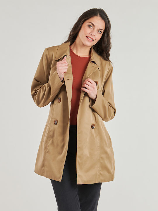 Only Valerie Damen Braun Trenchcoat