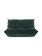 Togo Two-Seater Couch Dark Green 132x102x70cm