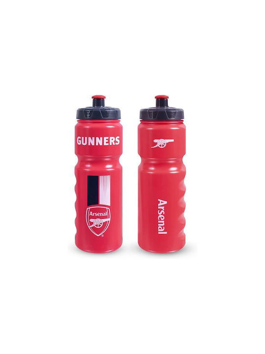 Arsenal Gunners Water Bottle Plastic 750ml Red