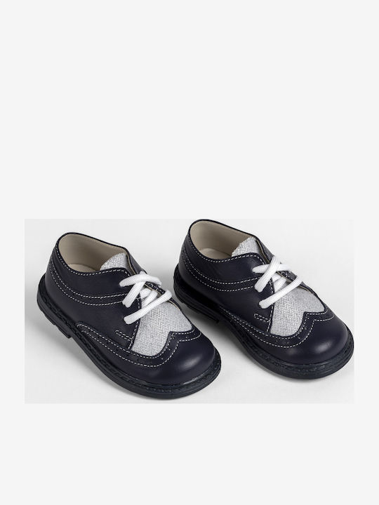 Ever Kid Βαπτιστικά Δερμάτινα Oxfords Μπλε