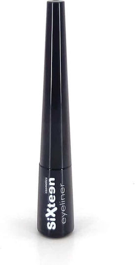 Sixteen Cosmetics Водоустойчива Течна Очна Линия Черна