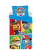 Paw Patrol Baby Bettbezug Set mit Kissenbezug Mehrfarbig 100x135cm.