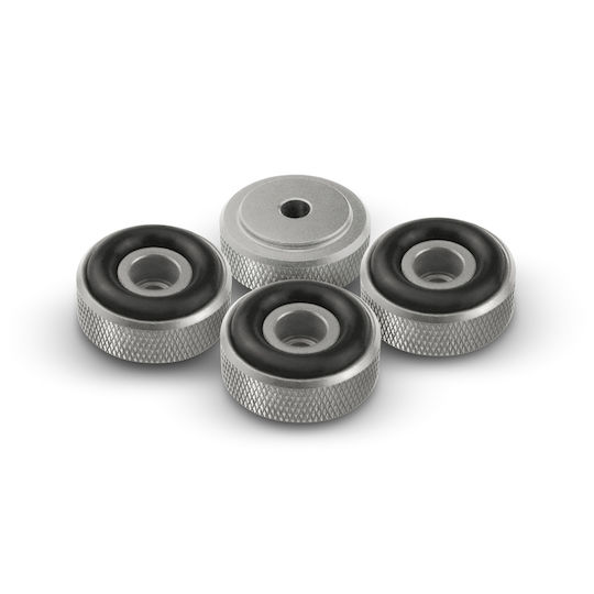 Dynavox 208044 Aluminum Feet Small Silver Set of 4 Pieces