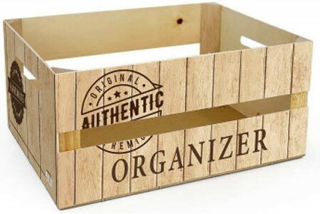 Wooden Decorative Storage Crate with Handles 39x29x15 Cm Aria Trade Wooden Decorative Storage Crate with Handles 39x29x15 Cm Aria Trade