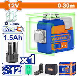Wadfow Αυτορυθμιζόμενο Γραμμικό Αλφάδι Laser 12V 30m