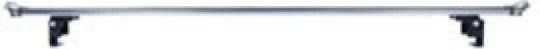 Tiger Galvanized Iron Truck Roof Bars 75kg Capacity 130cm Without Foot Ends 2pcs Cam