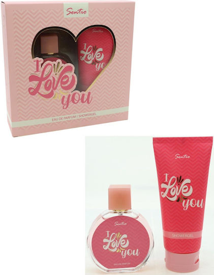 Sentio I Love You Damen Set mit Eau de Parfum und Duschgel 2Stück