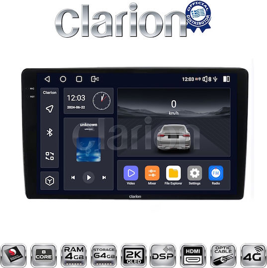 Clarion Автомобилна Аудио Система (Блутут/USB/WiFi/GPS/Apple-Carplay/Android-Auto)