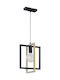 Sigma Lustră Negru LED 18x26cm.