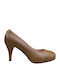 Leather Tabac Brown Heels