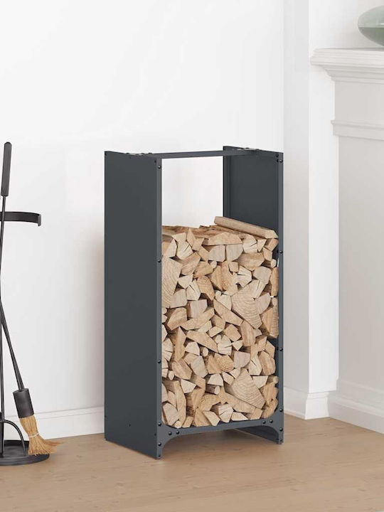 vidaXL Firewood Wooden Shelf Wood Storage 40x30...
