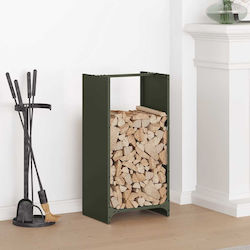 vidaXL Firewood Wooden Shelf Wood Storage 40x30x80cm Green vidaXL Firewood Wooden Shelf Wood Storage 40x30x80cm Green