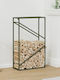 vidaXL Lemn de foc Lemn Raft Depozitare lemne 60x25x100cm Verde