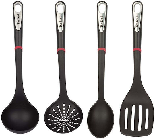 Tefal Сет Кухненски инструменти 4бр Черен Ingenio