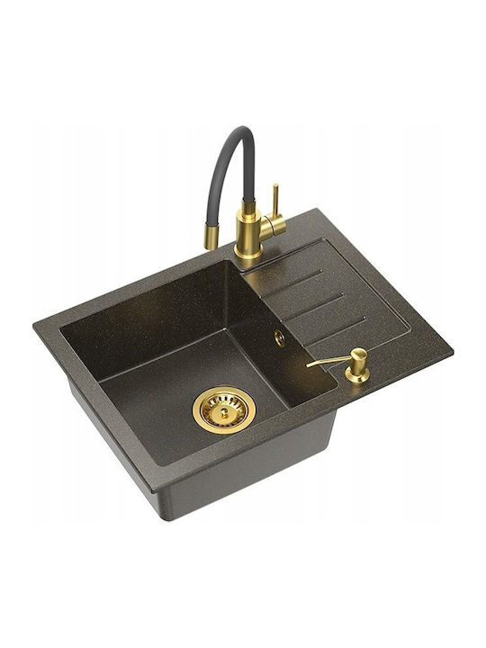 Steiner Drop-In Sink Synthetic Granite W60xD44cm Gold