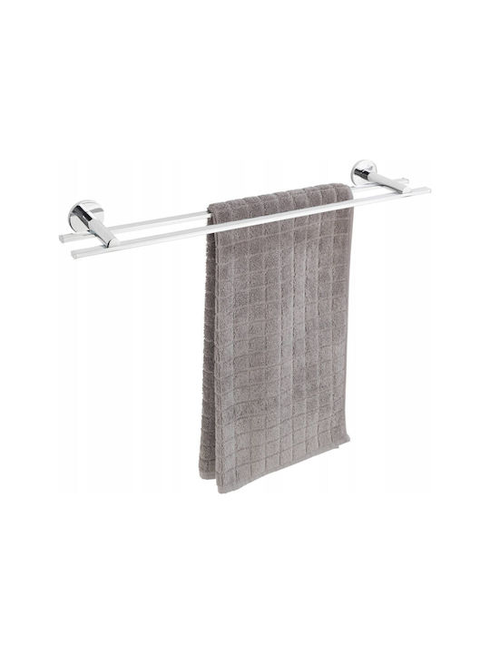 Wenko Single Wall-Mounted Bathroom Freestanding Coat Rack ​60x60cm Silver