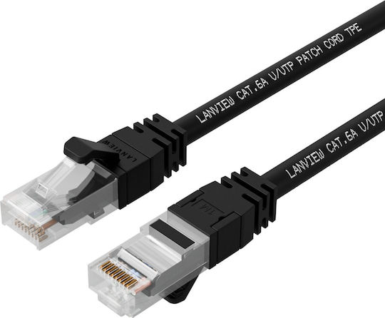 Lanview S/FTP Cat.6a (Gigabit) Network Cable Ethernet 30m Black