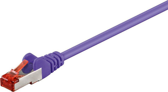 Goobay S/FTP Cat.6 (Gigabit) Καλώδιο Δικτύου Ethernet 50m Μωβ