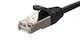 Netrack F/FTP Cat.6 (Gigabit) Καλώδιο Δικτύου Ethernet 1m Μαύρο