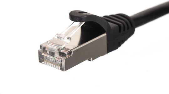 Netrack F/FTP Cat.6 (Gigabit) Καλώδιο Δικτύου Ethernet 1m Μαύρο
