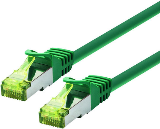 Logon S/FTP Cat.6a Кабел за Ethernet мрежа 7м Зелен 1бр