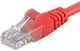 PremiumCord U/UTP Кат.6 (Gigabit) Мрежов Кабел Ethernet 5м Червен