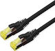 Roline S/FTP Cat.6a (Gigabit) Καλώδιο Δικτύου Ethernet εξωτερικού χώρου 3m Μαύρο