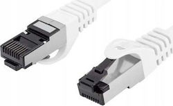 Lanberg S/FTP Кат.8.1 Мрежов Кабел Ethernet 2м Бял