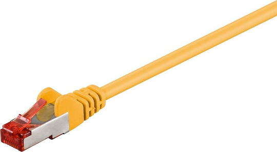 Goobay S/FTP Cat.6 (Gigabit) Καλώδιο Δικτύου Ethernet 0.15m Κίτρινο