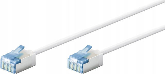 Goobay U/FTP (STP) Cat.6a (Gigabit) Καλώδιο Δικτύου Ethernet 0.15m Λευκό