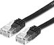Value U/UTP Cat.6a Ethernet Network Cable 0.5m Black 1pcs
