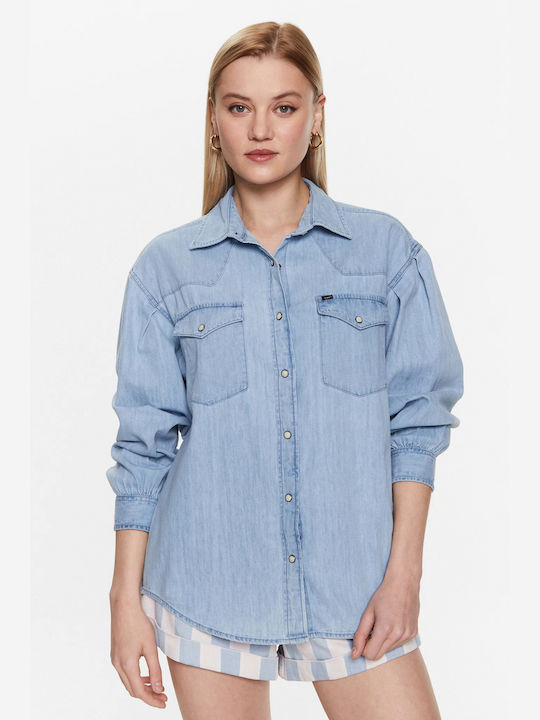 Lee Women's Denim Long Sleeve Shirt