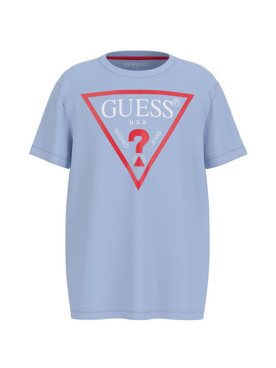 Guess Kids' T-shirt Light Blue