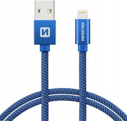 Swissten USB-A zu Lightning Kabel Blau 1.2m (71...