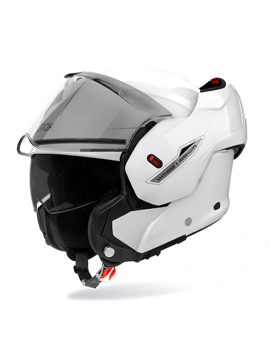 Airoh Mathisse II White Gloss Motorcycle Helmet...