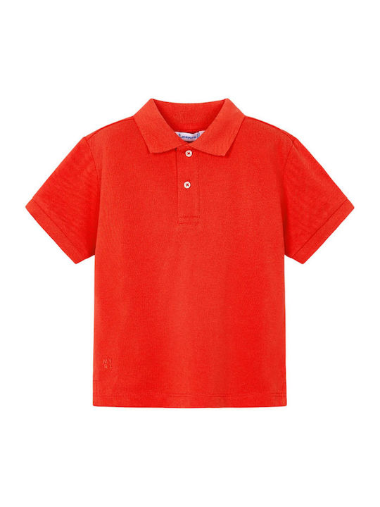 Mayoral Kids' Polo Short Sleeve Red Basic