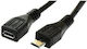 PremiumCord Regular USB 2.0 to micro USB Cable Μαύρο 2m 1τμχ