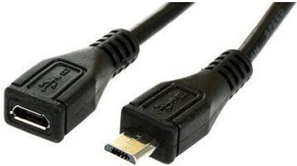 PremiumCord Regular USB 2.0 to micro USB Cable Μαύρο 2m 1τμχ
