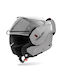 Airoh Mathisse II Grey Gloss Motorcycle Helmet Flip-Up ECE 22.06 1680gr with Pinlock and Sun Visor