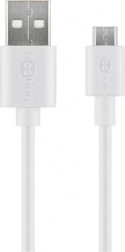 Goobay Regular USB 2.0 to micro USB Cable Λευκό 0.5m 38665 1τμχ