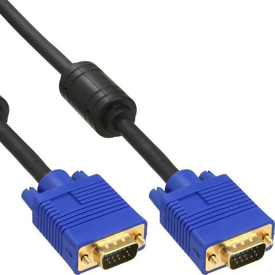 InLine Cable VGA male - VGA male Μπλε 15m (17713S)