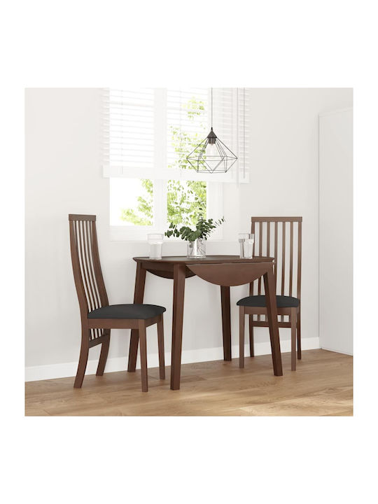 Dining Room Wooden Chair Coffee 41x48.5x101cm 2pcs