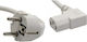 InLine Schuko / IEC C13 - Schuko / IEC C13 Кабел 1.8м Сив (16647A)